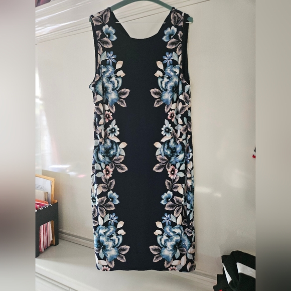 White House Black Market Reversible Dress sz 14 - Picture 1 of 7